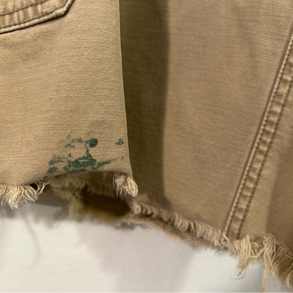 American Eagle Combat Trouser Distressed Tan Cargo Shorts Size 36 - Picture 6 of 10